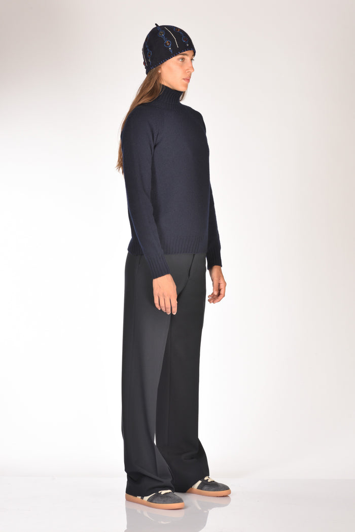Drumohr Maglia Dolcevita Blu Donna - 4