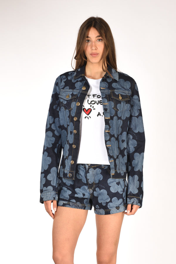 Alessandro Enriquez Giacca Denim Blu Chiaro/blu Scuro Donna