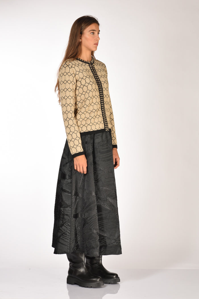 Malìparmi Maglia Cardigan Oro/nero Donna - 4