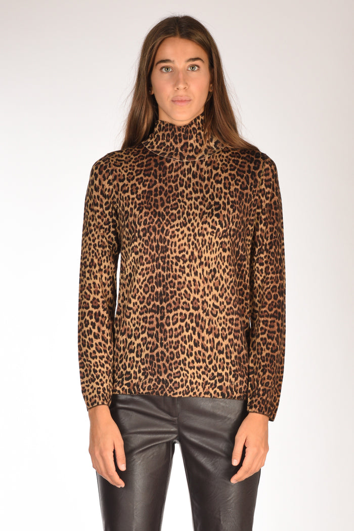 Malìparmi Maglia Stampata Marrone/nero/beige Chiaro Donna - 2
