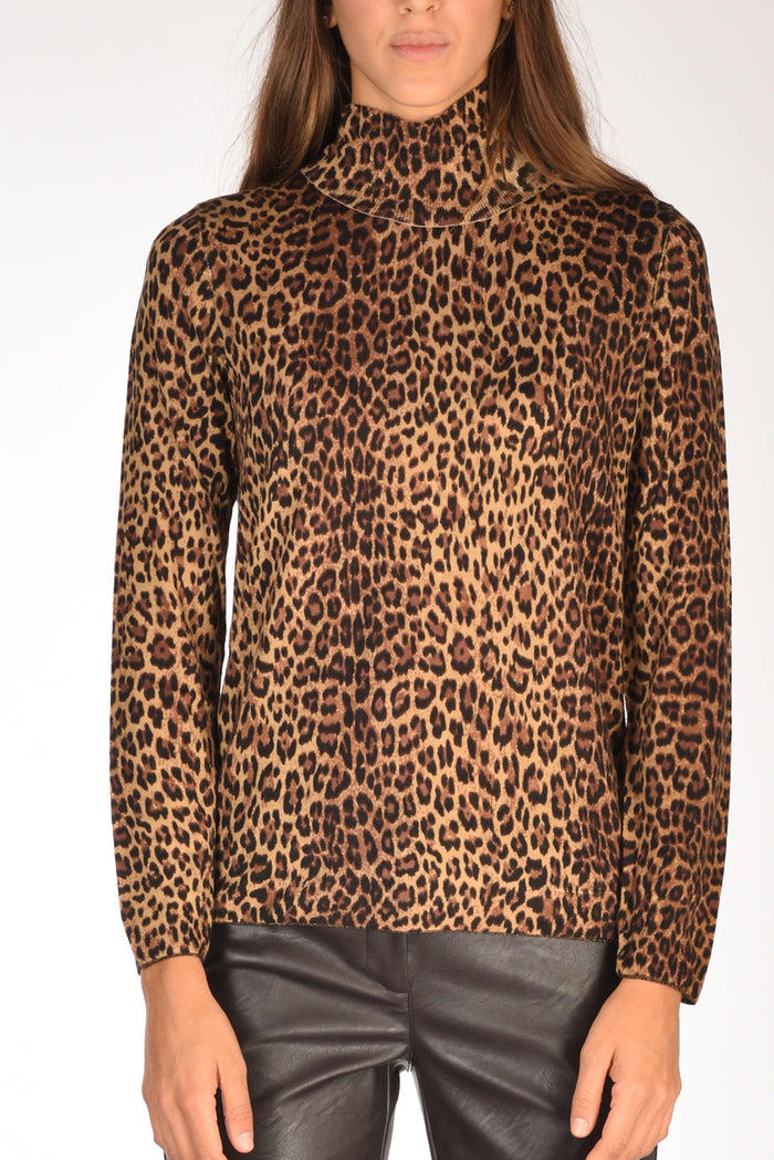 Malìparmi Maglia Stampata Marrone/nero/beige Chiaro Donna - 3