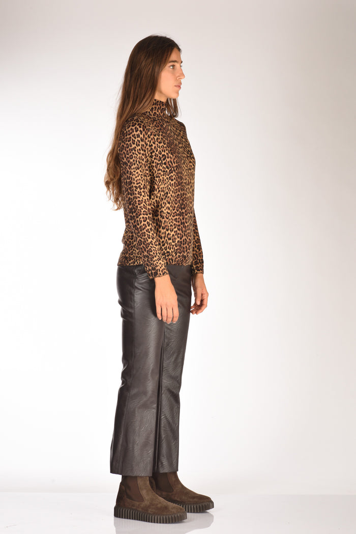 Malìparmi Maglia Stampata Marrone/nero/beige Chiaro Donna - 4