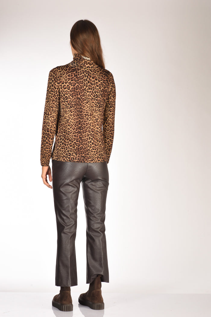Malìparmi Maglia Stampata Marrone/nero/beige Chiaro Donna - 5