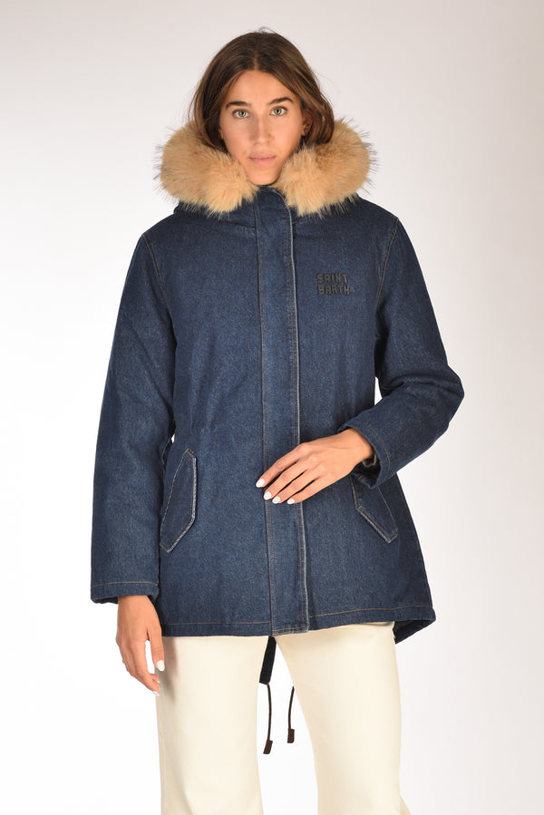 Mc2 Saint Barth Parka Brenna Blu Donna