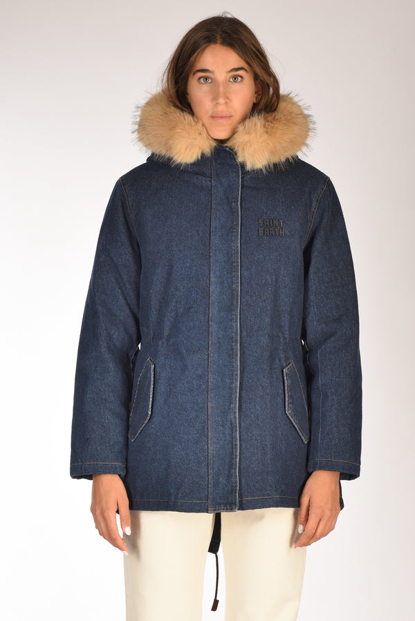 Mc2 Saint Barth Parka Brenna Blu Donna-2