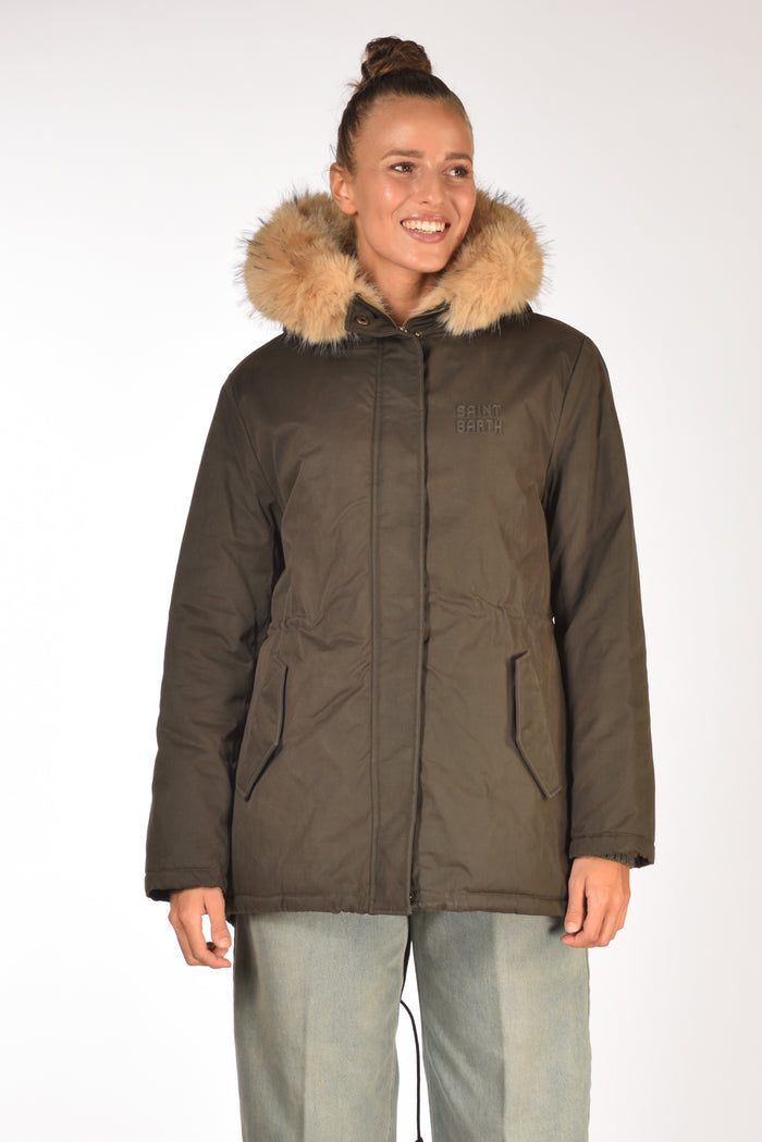 Mc2 Saint Barth Parka Brenna Verde Donna - 2