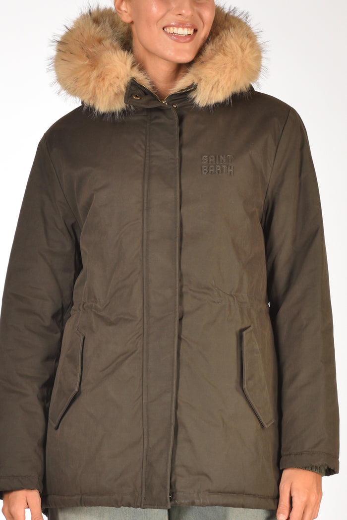Mc2 Saint Barth Parka Brenna Verde Donna - 3