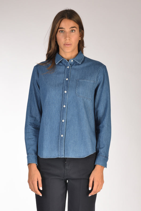 Mc2 Saint Barth Camicia Meredith Blu Donna-2