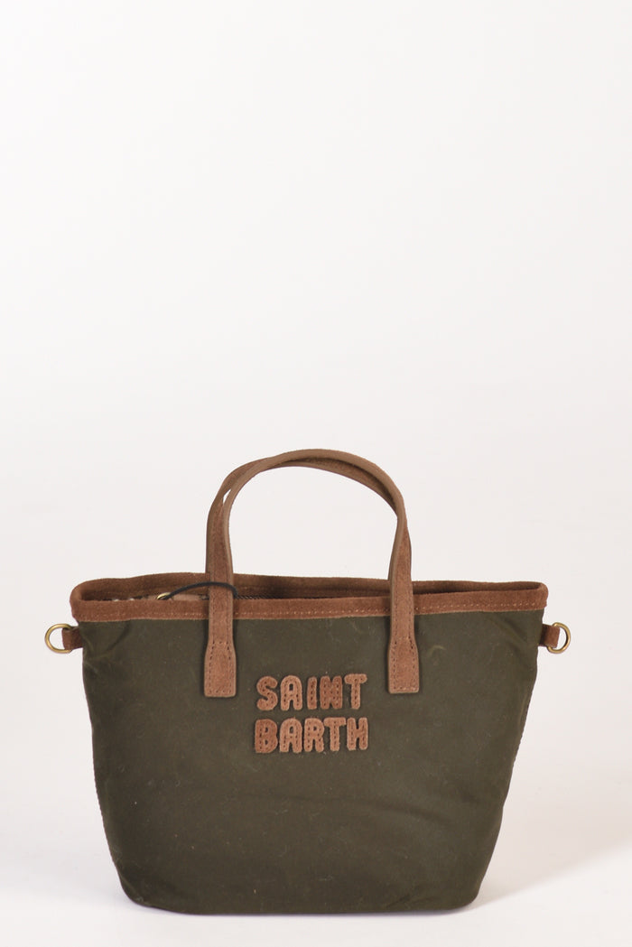 Mc2 Saint Barth Borsa City Mini Verde/marrone Donna - 1