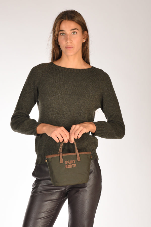 Mc2 Saint Barth Borsa City Mini Verde/marrone Donna-2