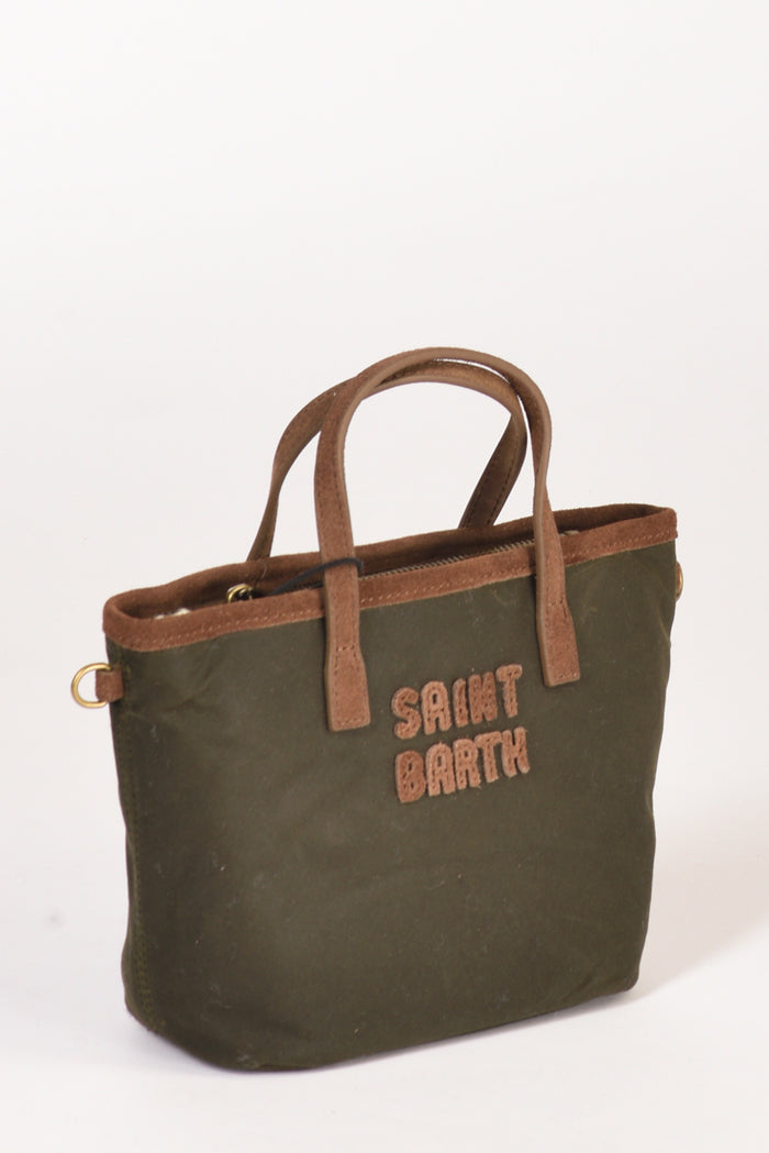 Mc2 Saint Barth Borsa City Mini Verde/marrone Donna - 2