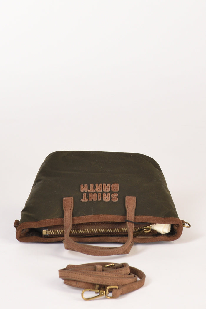 Mc2 Saint Barth Borsa City Mini Verde/marrone Donna - 4