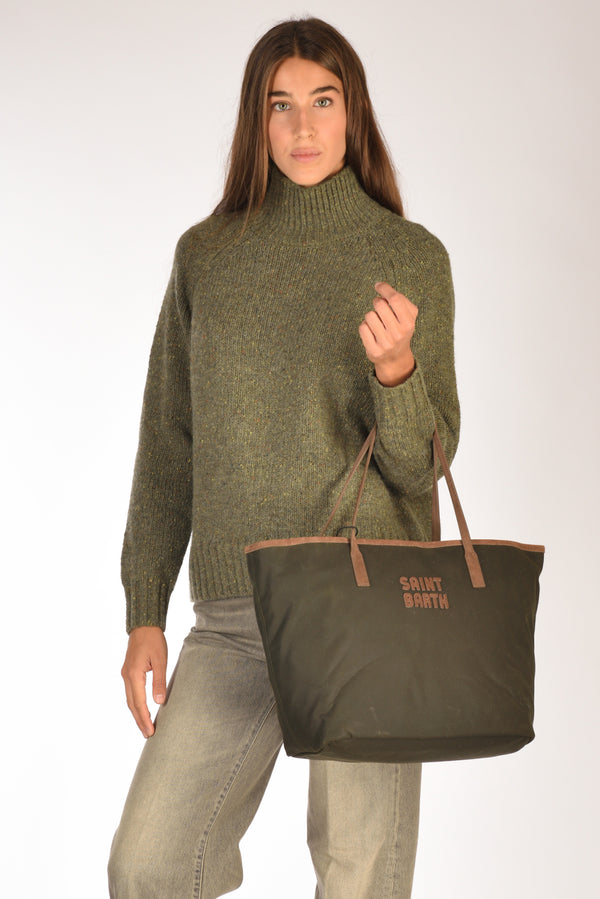 Mc2 Saint Barth Borsa City Verde/marrone Donna-2
