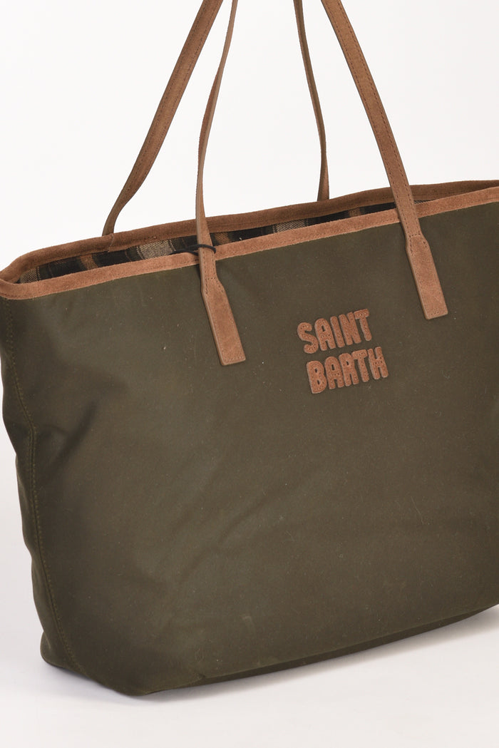 Mc2 Saint Barth Borsa City Verde/marrone Donna - 3