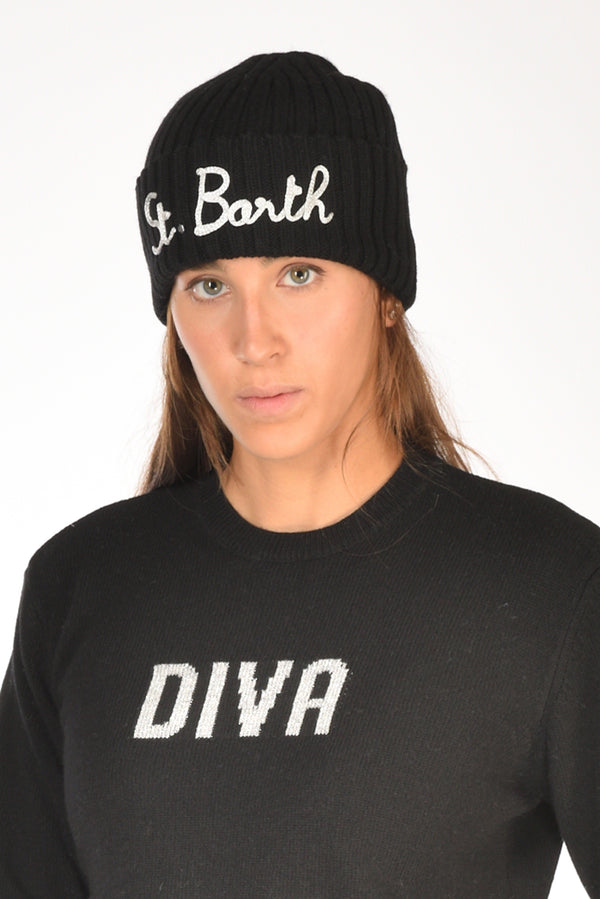 Mc2 Saint Barth Cappello Wengen Nero Donna