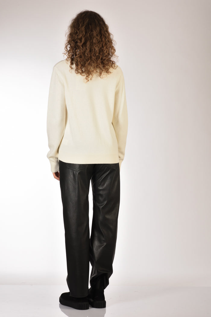 Mc2 Saint Barth Maglia New Queen Bianco Naturale Donna - 5