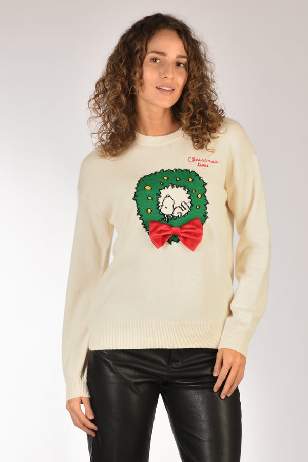 Mc2 Saint Barth Maglia Tessa Bianco Naturale Donna