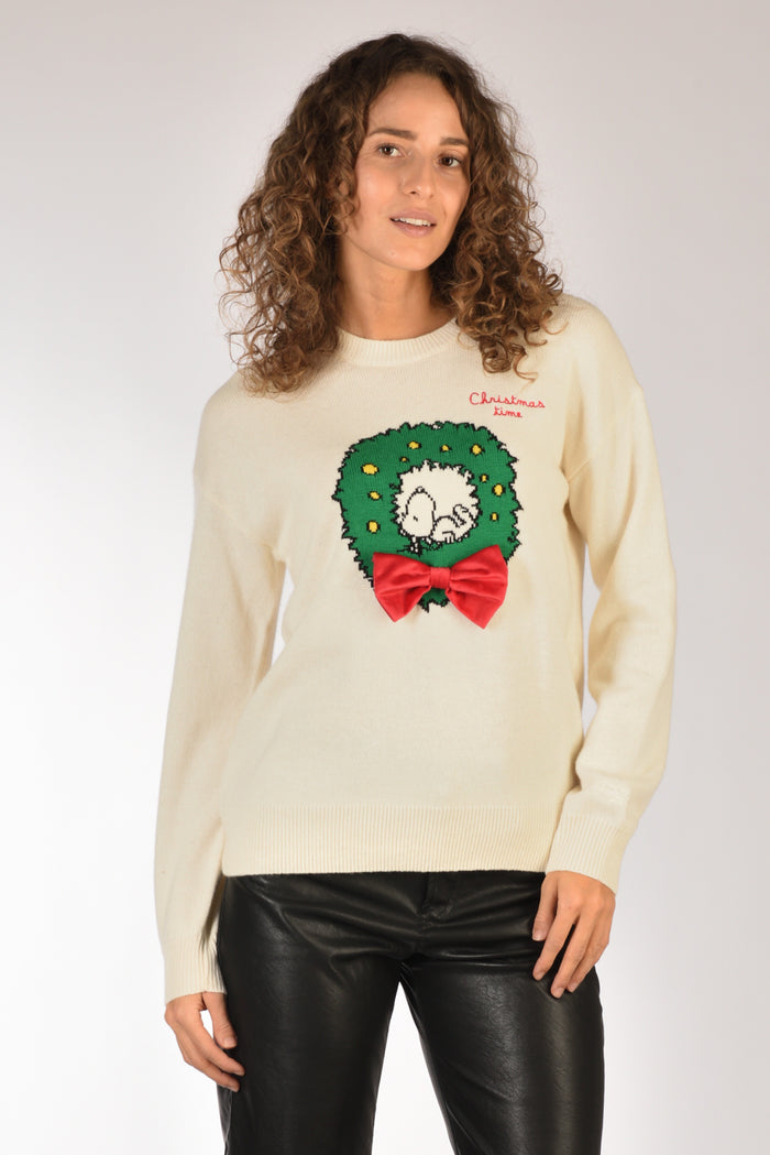 Mc2 Saint Barth Maglia Tessa Bianco Naturale Donna - 1
