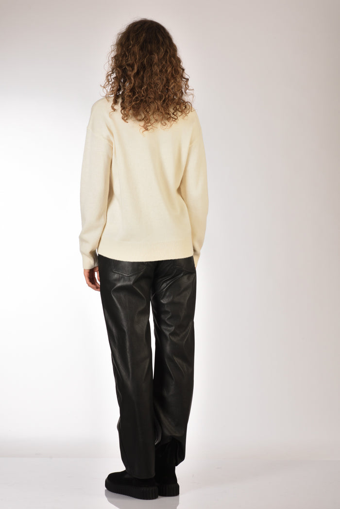 Mc2 Saint Barth Maglia Tessa Bianco Naturale Donna - 5