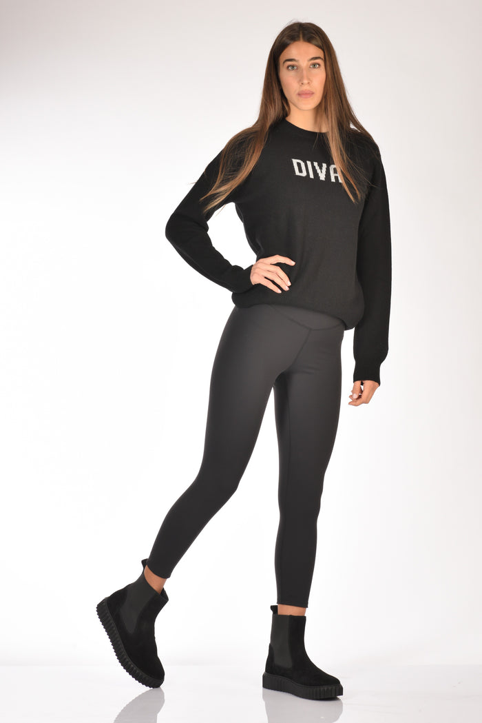 Mc2 Saint Barth Leggings Nero Donna - 2
