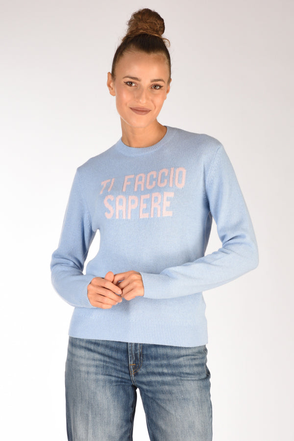Mc2 Saint Barth Maglia New Queen Azzurro Donna