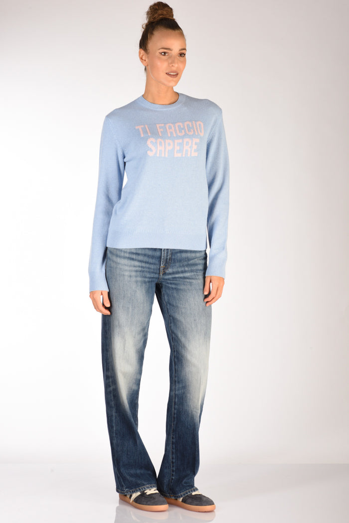 Mc2 Saint Barth Maglia New Queen Azzurro Donna - 4