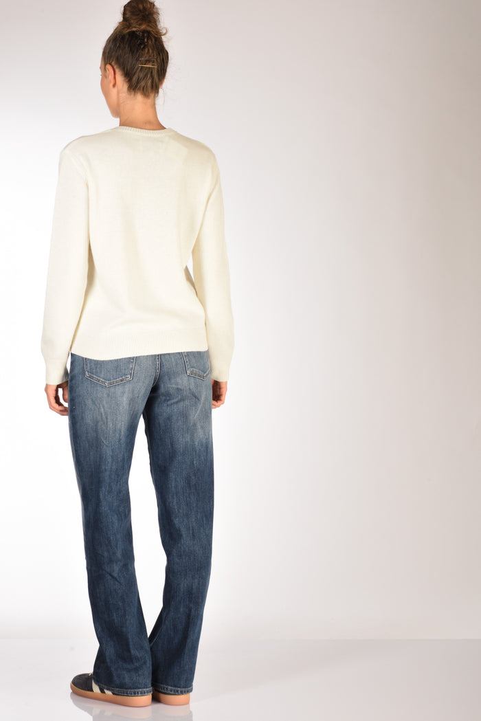 Mc2 Saint Barth Maglia New Queen Bianco Naturale Donna - 5