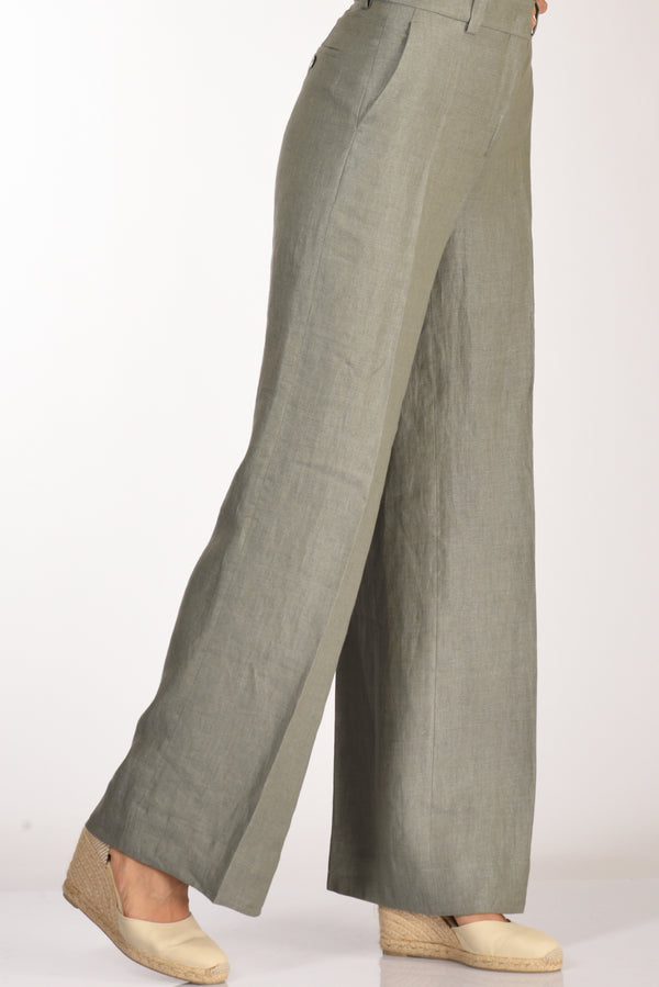 Incotex Slowear Pantalone Neera Verde Salvia Donna