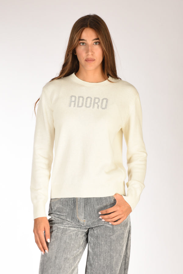 Mc2 Saint Barth Maglia New Queen Bianco Naturale Donna