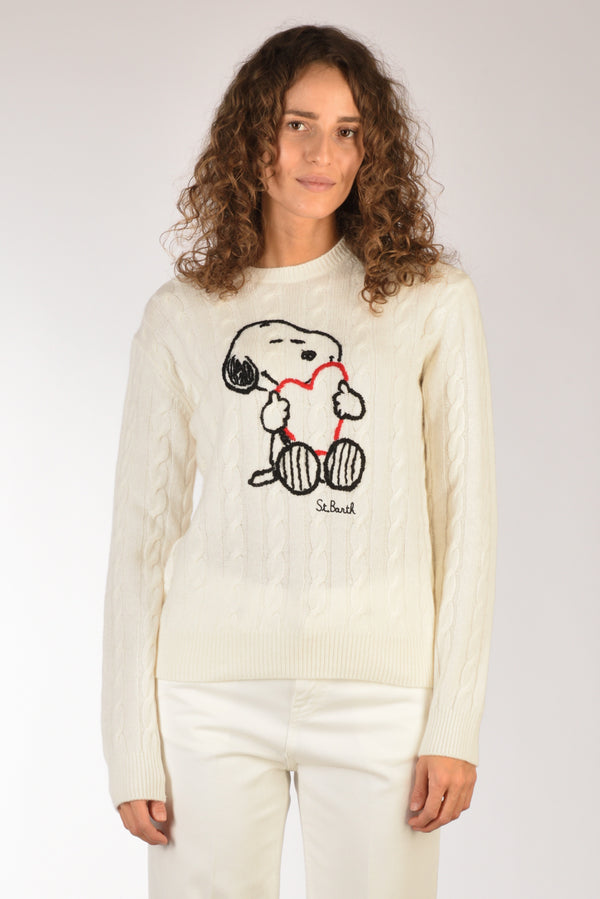 Mc2 Saint Barth Maglia New Queen Bianco Naturale Donna-2