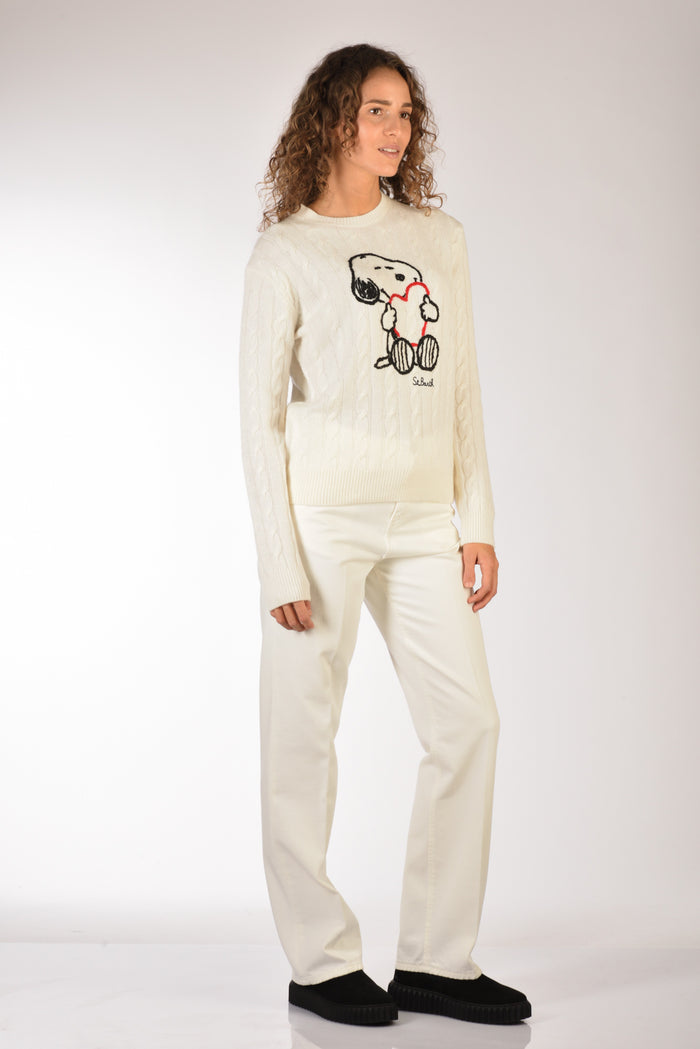 Mc2 Saint Barth Maglia New Queen Bianco Naturale Donna - 4