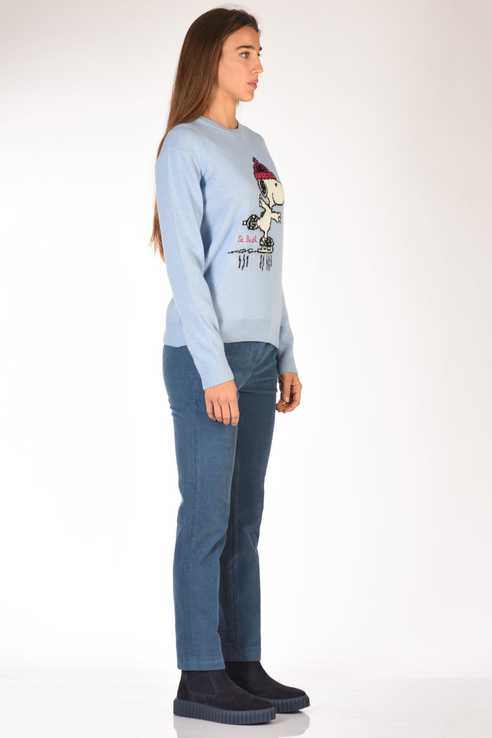 Mc2 Saint Barth Maglia New Queen Azzurro Donna - 4