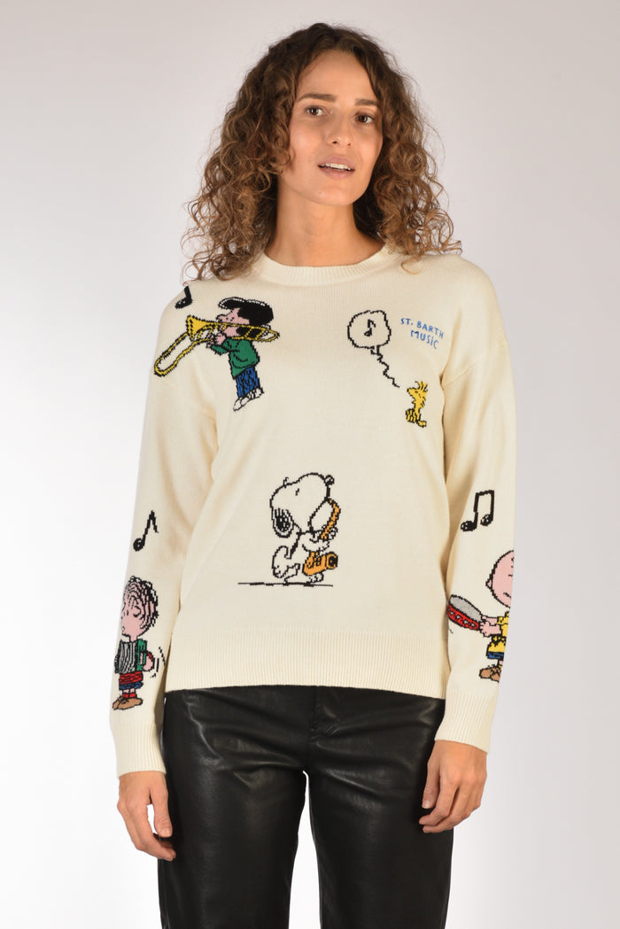 Mc2 Saint Barth Maglia Tessa Bianco Naturale Donna - 2