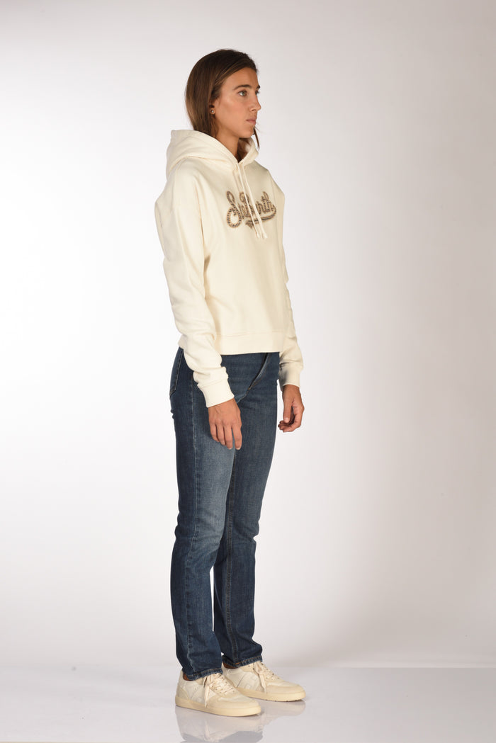 Mc2 Saint Barth Felpa Mindy Bianco/beige Donna - 4