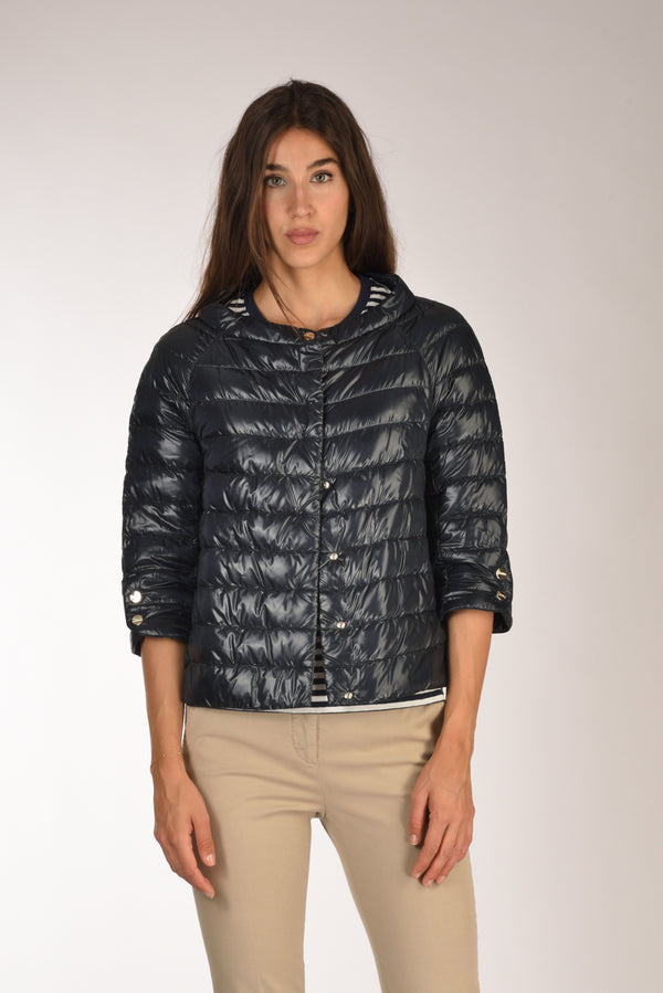Herno Piumino Cappa Blu Donna-2