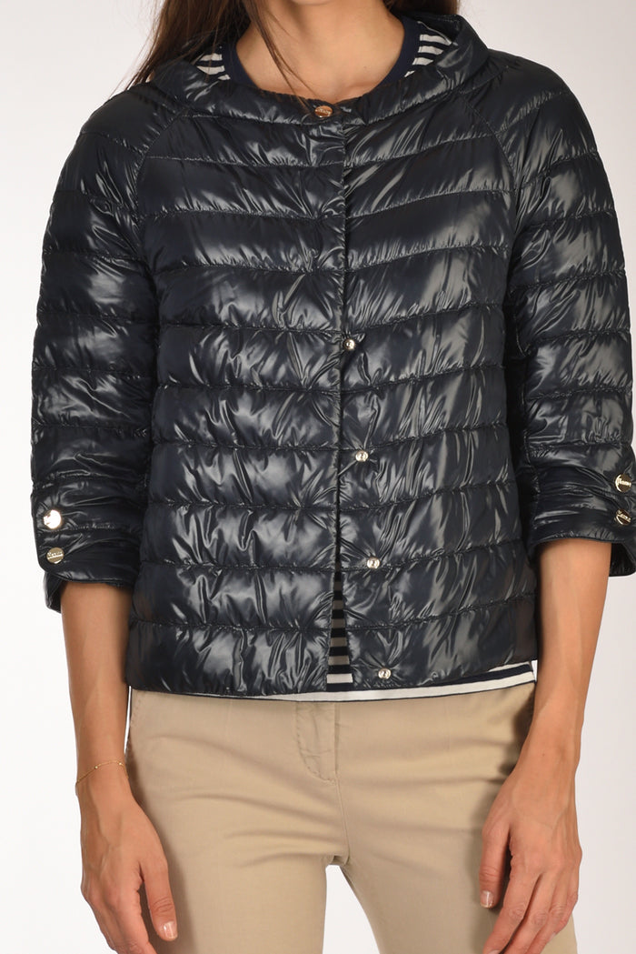 Herno Piumino Cappa Blu Donna - 3