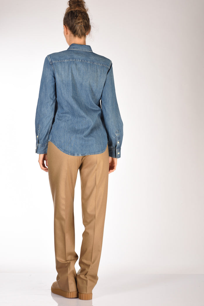 Polo Ralph Lauren Camicia Denim Blu Donna - 5