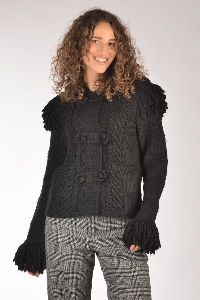 Polo Ralph Lauren Maglia Cardigan Nero Donna - 1