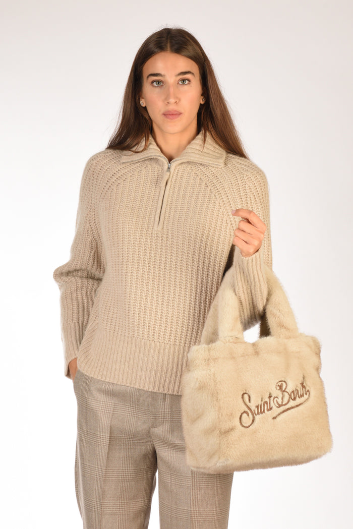 Mc2 Saint Barth Borsa Colette Beige/marrone Donna - 1
