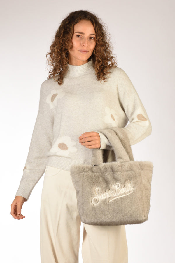 Mc2 Saint Barth Borsa Colette Grigio/bianco Donna-2