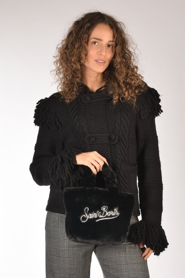 Mc2 Saint Barth Borsa Vanity Mini Nero/grigio Donna-2