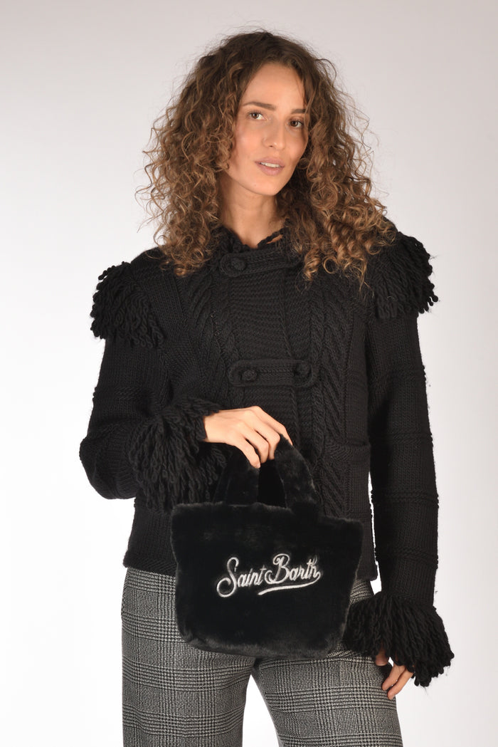 Mc2 Saint Barth Borsa Vanity Mini Nero/grigio Donna - 2