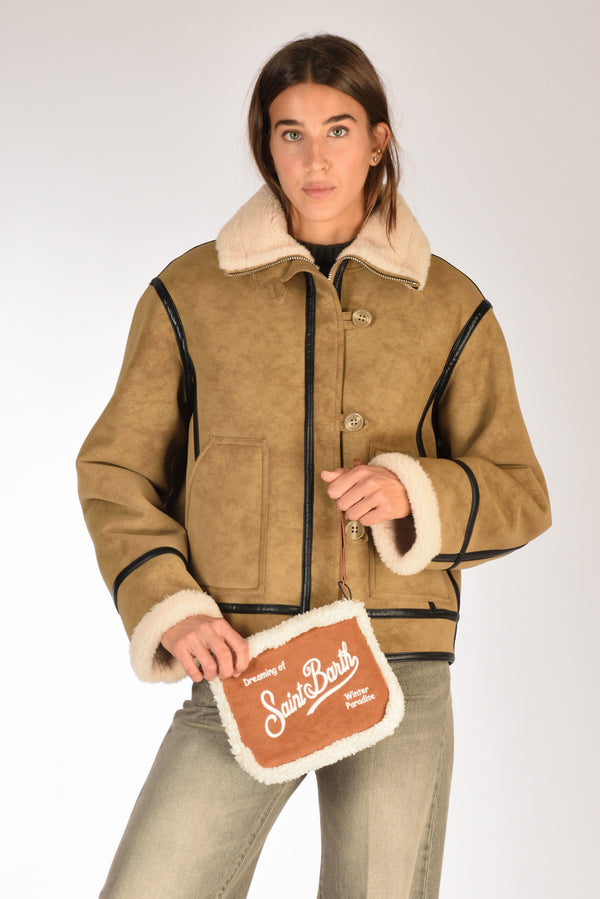 Mc2 Saint Barth Pochette Aline Bianco/marrone Donna-2
