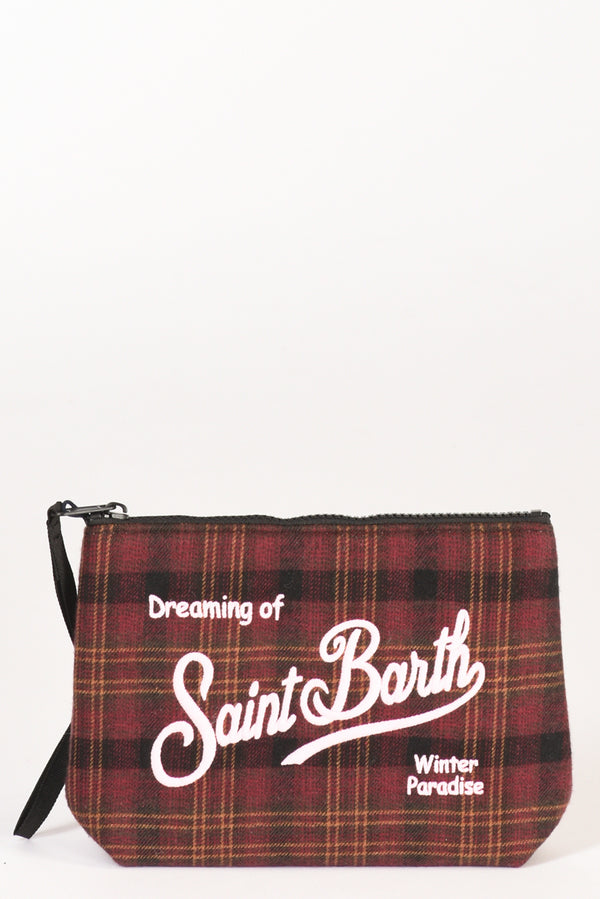 Mc2 Saint Barth Pochette Aline Bordeaux/rosa Donna