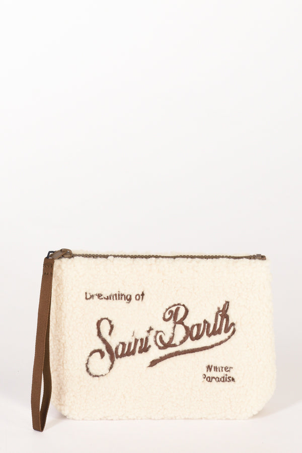 Mc2 Saint Barth Pochette Aline Beige/marrone Donna