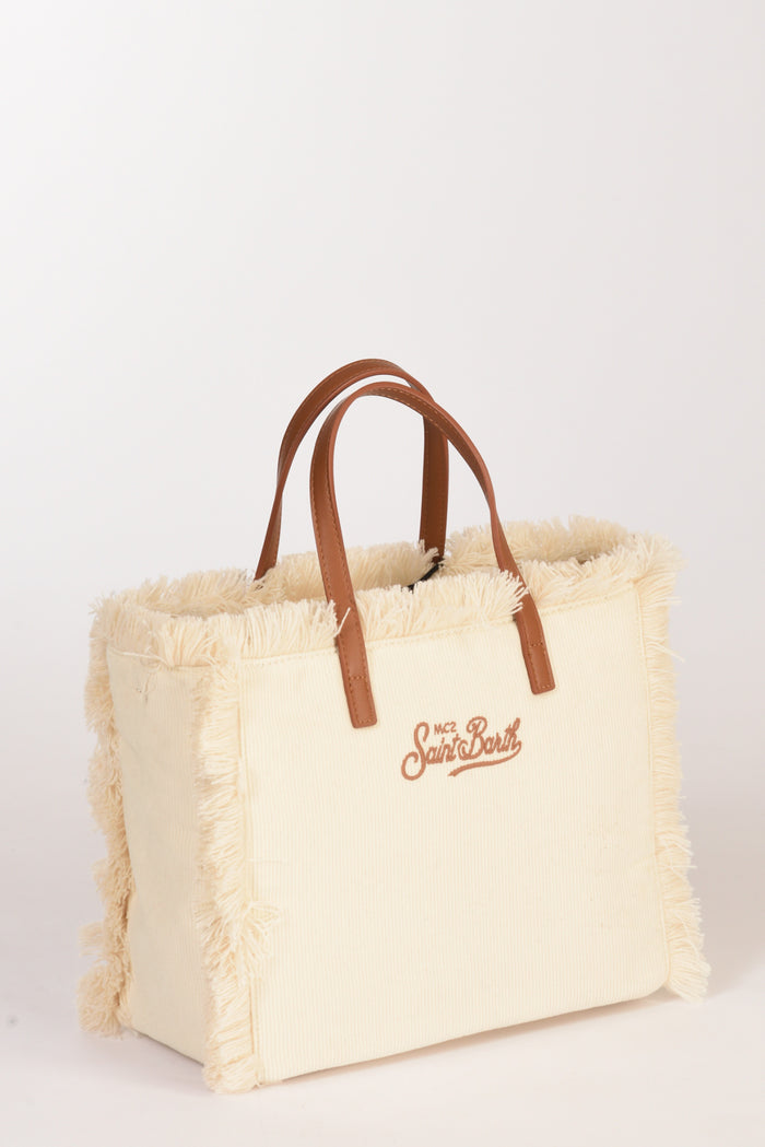 Mc2 Saint Barth Borsa Colette Bianco Naturale Donna - 4