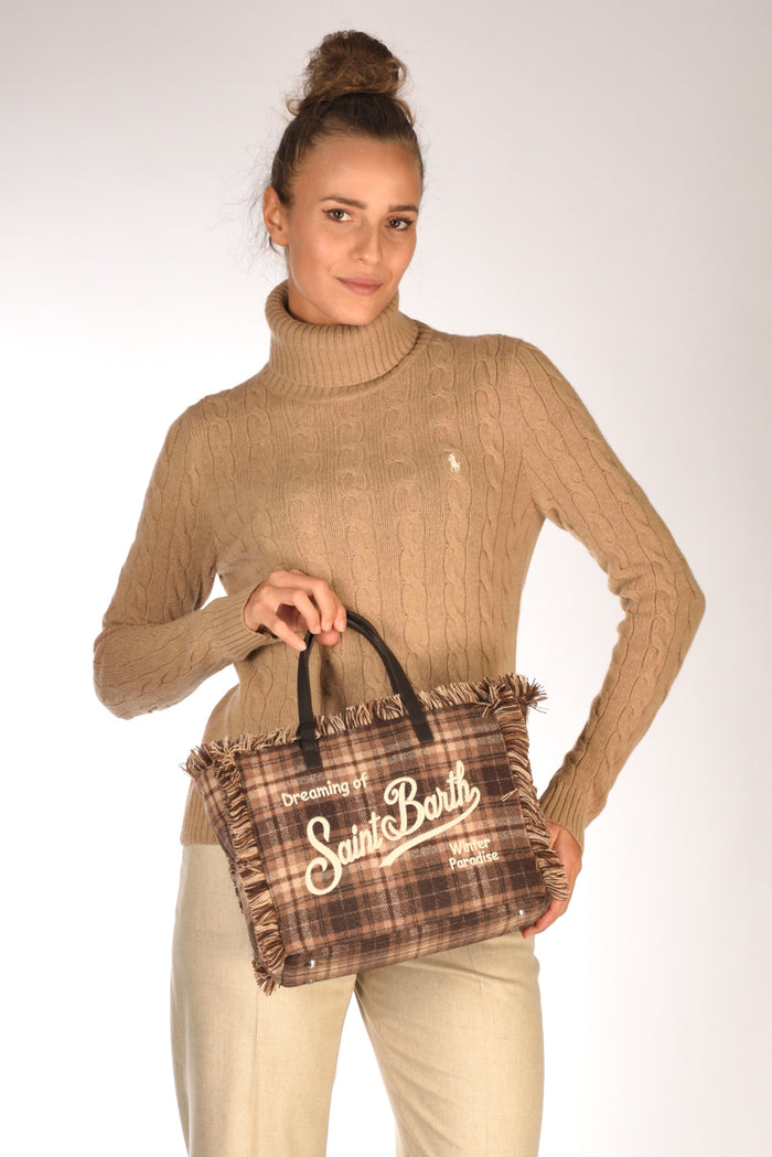 Mc2 Saint Barth Borsa Colette Marrone/beige Donna - 2