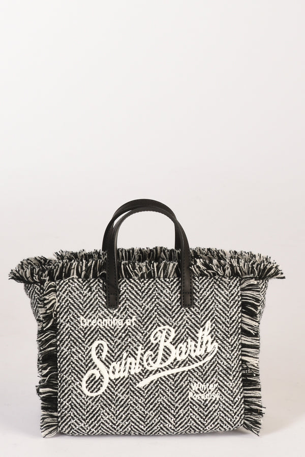 Mc2 Saint Barth Borsa Vanity Mini Nero/bianco Donna