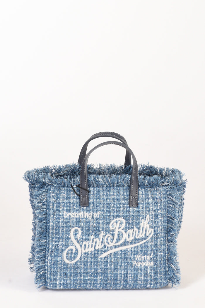 Mc2 Saint Barth Borsa Vanity Mini Azzurro Scuro Donna - 1