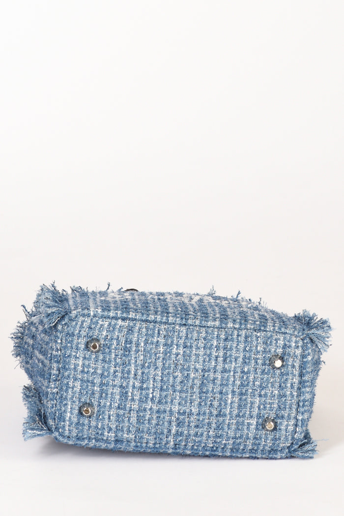 Mc2 Saint Barth Borsa Vanity Mini Azzurro Scuro Donna - 5